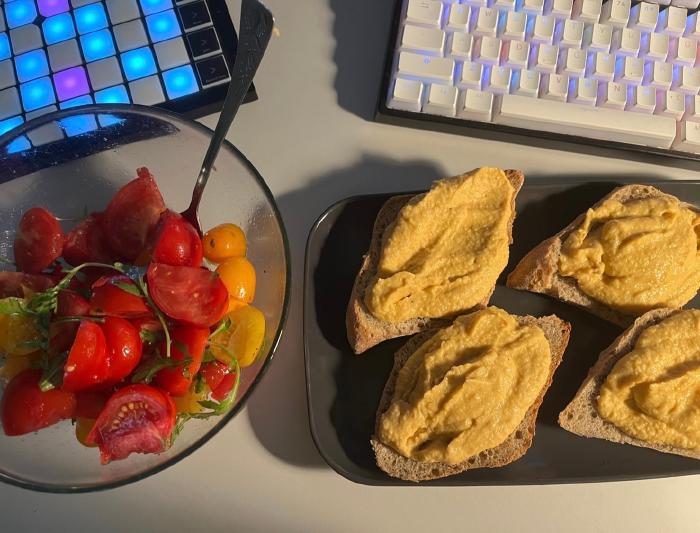 food/Hummus and garden tomato salad.jpg